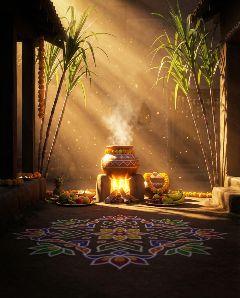 Cinematic Pongal Background