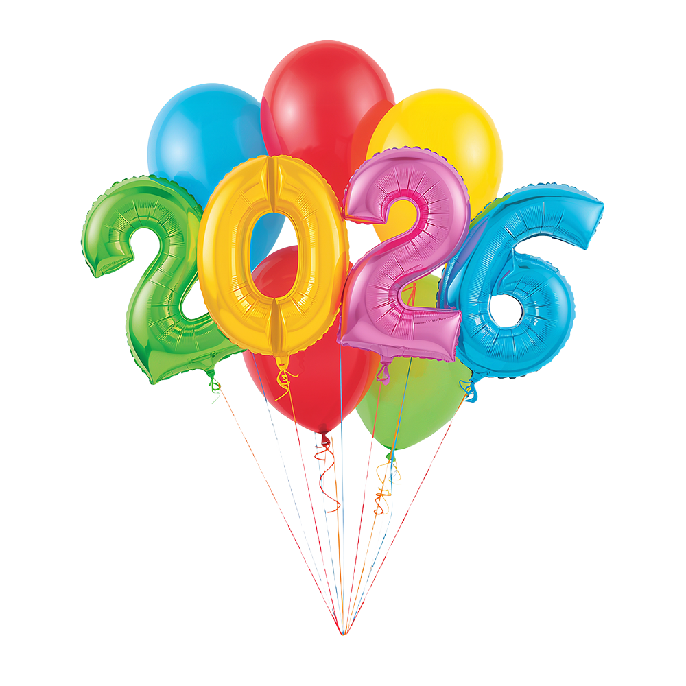Kids Party Balloon Numbers 2026 PNG