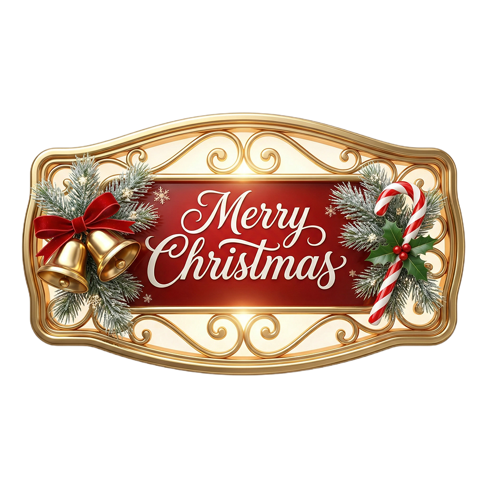 Merry Christmas Banner PNG