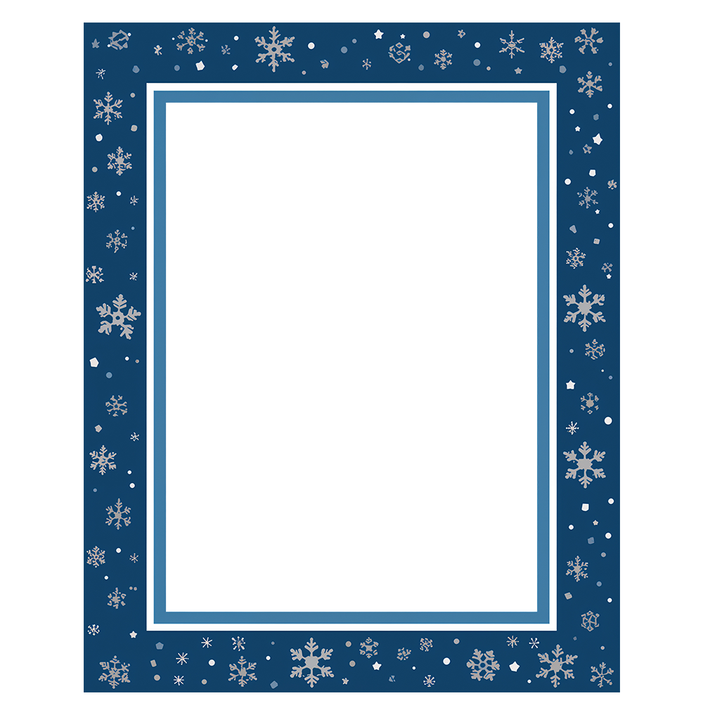 Blue Christmas border clipart