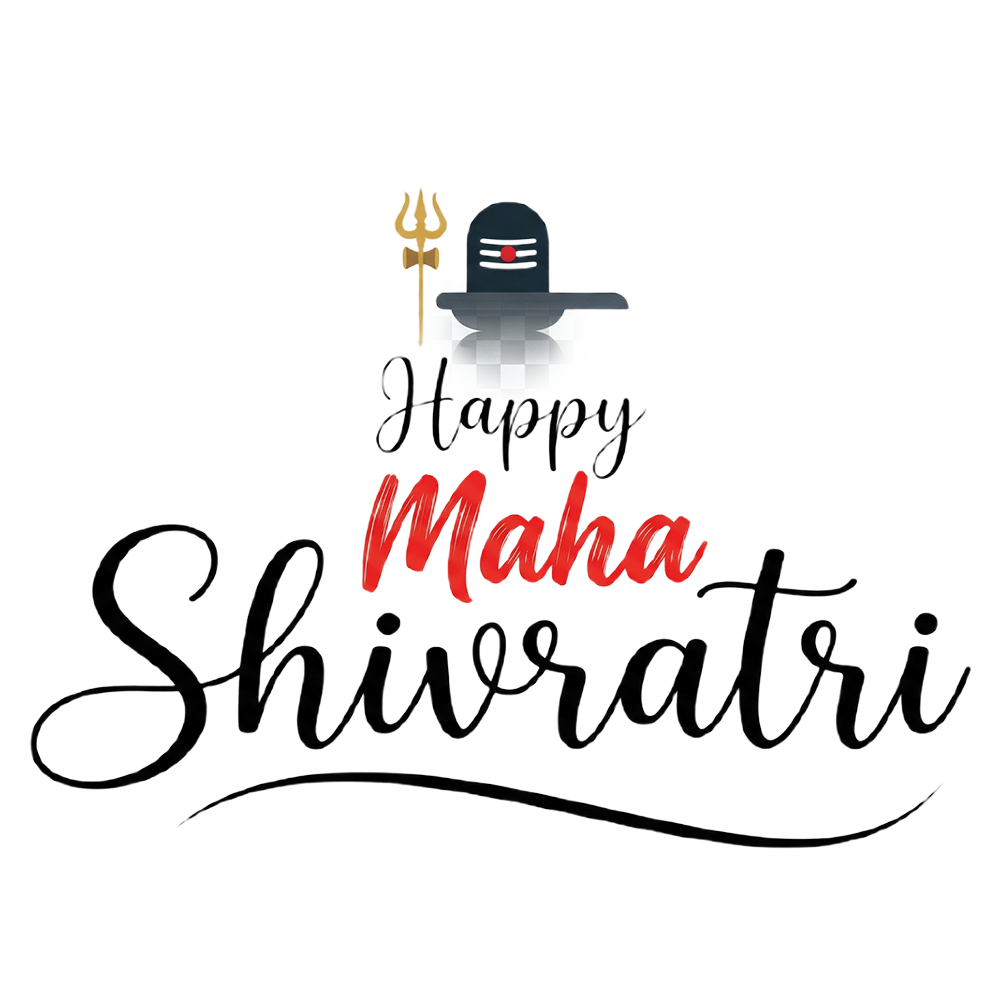 Happy Maha Shivaratri Typography PNG