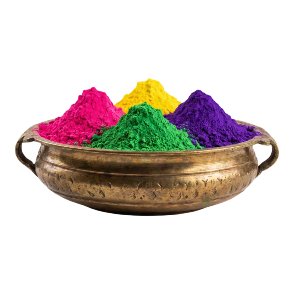 Holi Gulal Bowl PNG Free Download
