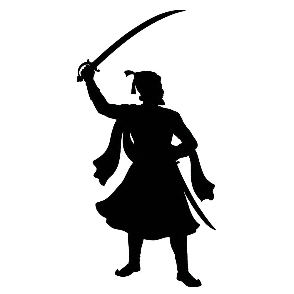 Shivaji Maharaj Silhouette PNG