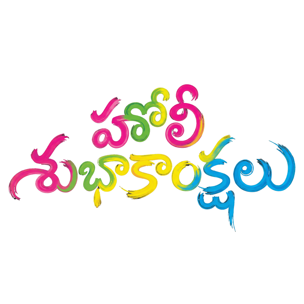 Telugu Holi Wishes PNG