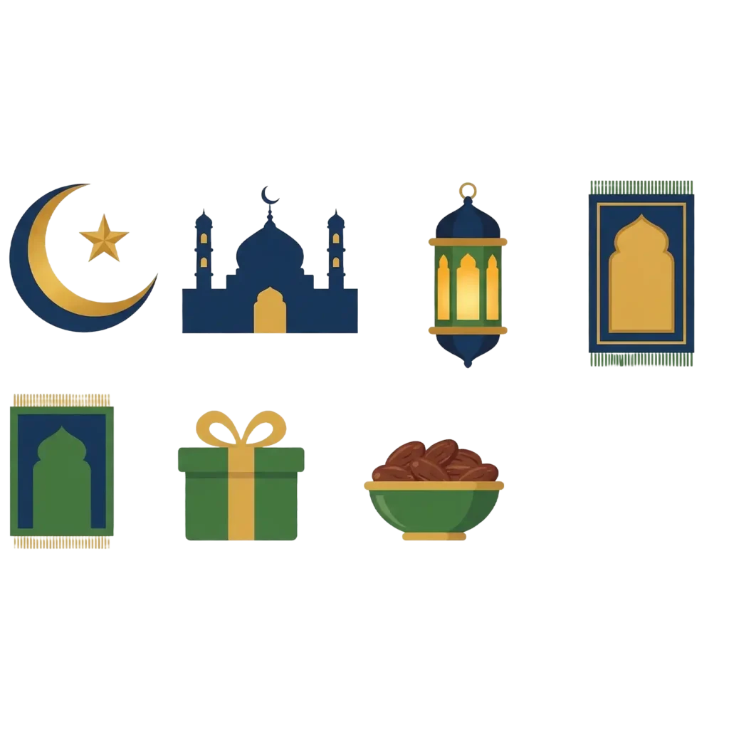 Eid Mubarak All Icons PNG Transparent Background