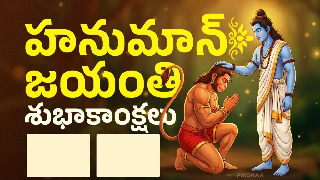 Hanuman Jayanti Banner Telugu PSD