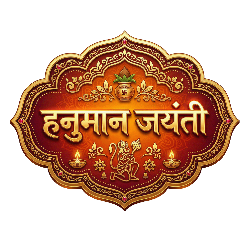Hanuman Jayanti Hindi Text PNG