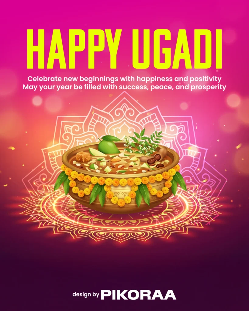 Happy Ugadi Poster Design Free PSD