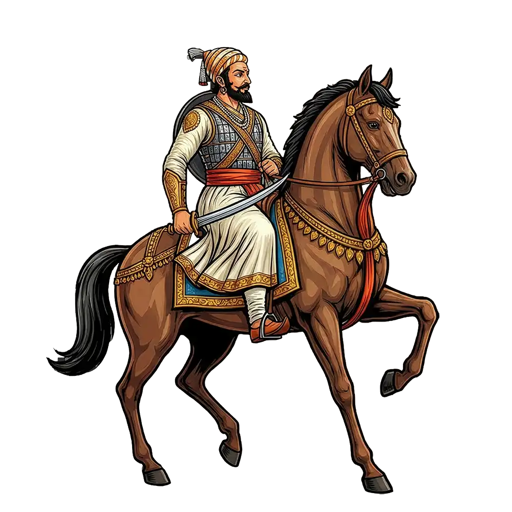 Shivaji Maharaj Horse Vector PNG