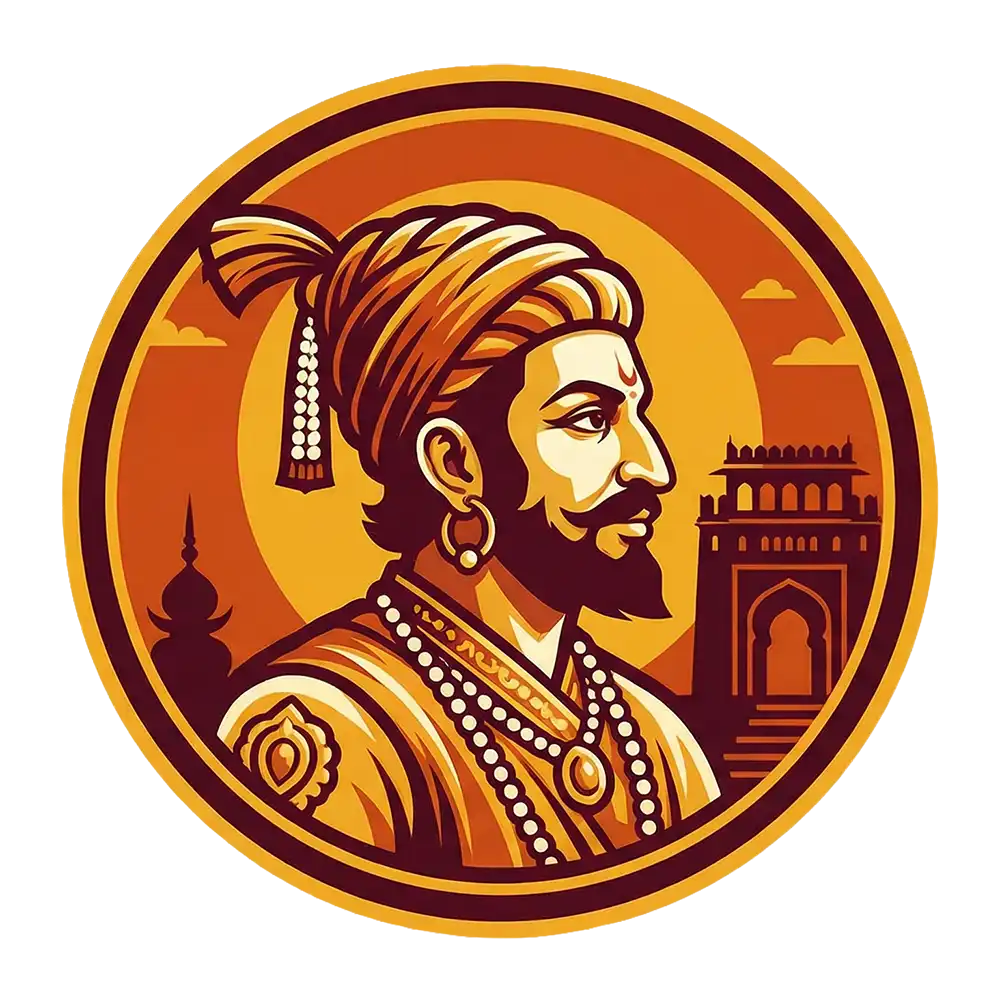 Shivaji Maharaj Logo PNG – Royal Circular Badge Design Free Download