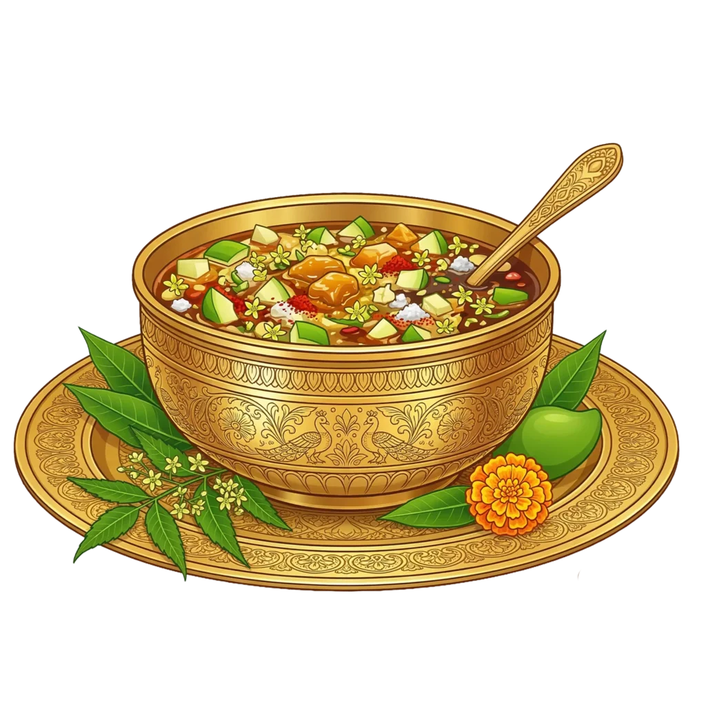Ugadi Pachadi PNG Transparent Festival Food Illustration