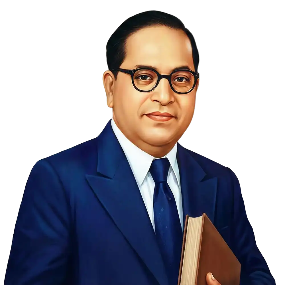 Ambedkar Blue Suit PNG