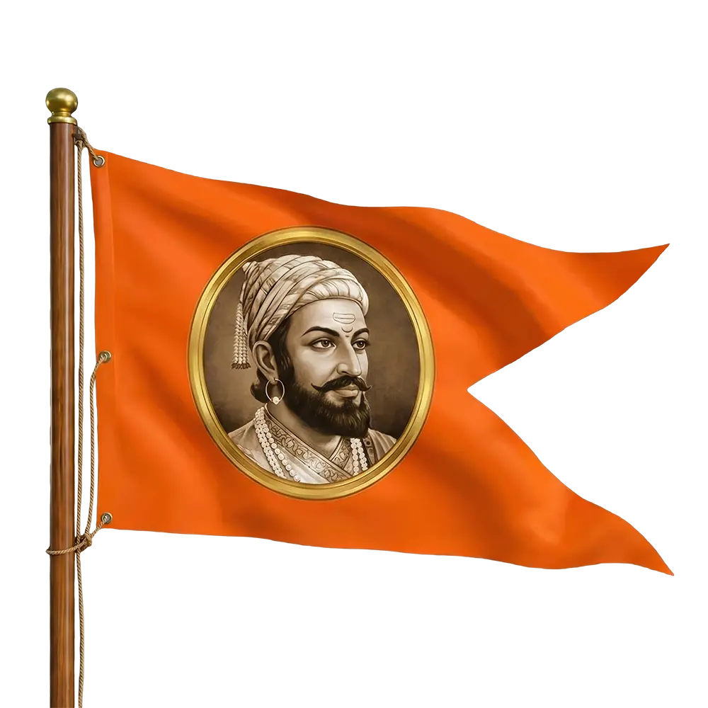 Shivaji Maharaj Flag PNG HD