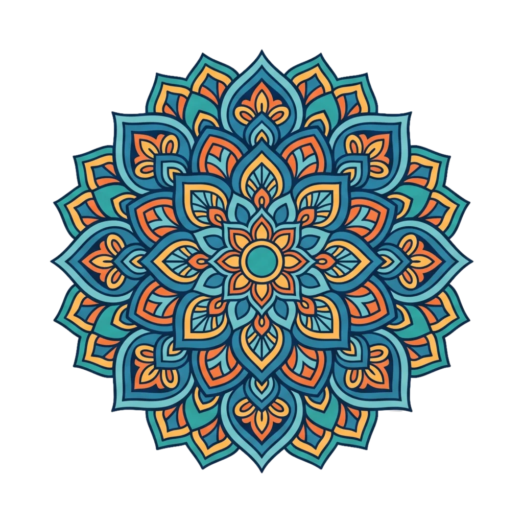 Blue Mandala Clipart PNG