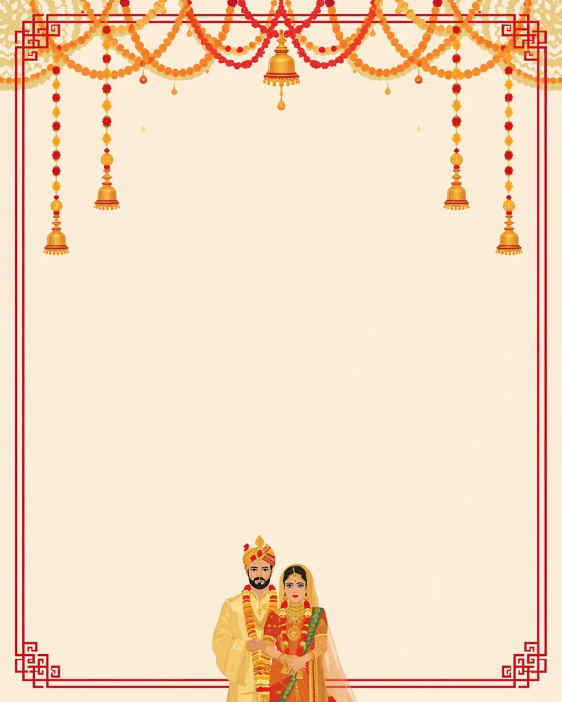 Indian wedding card background