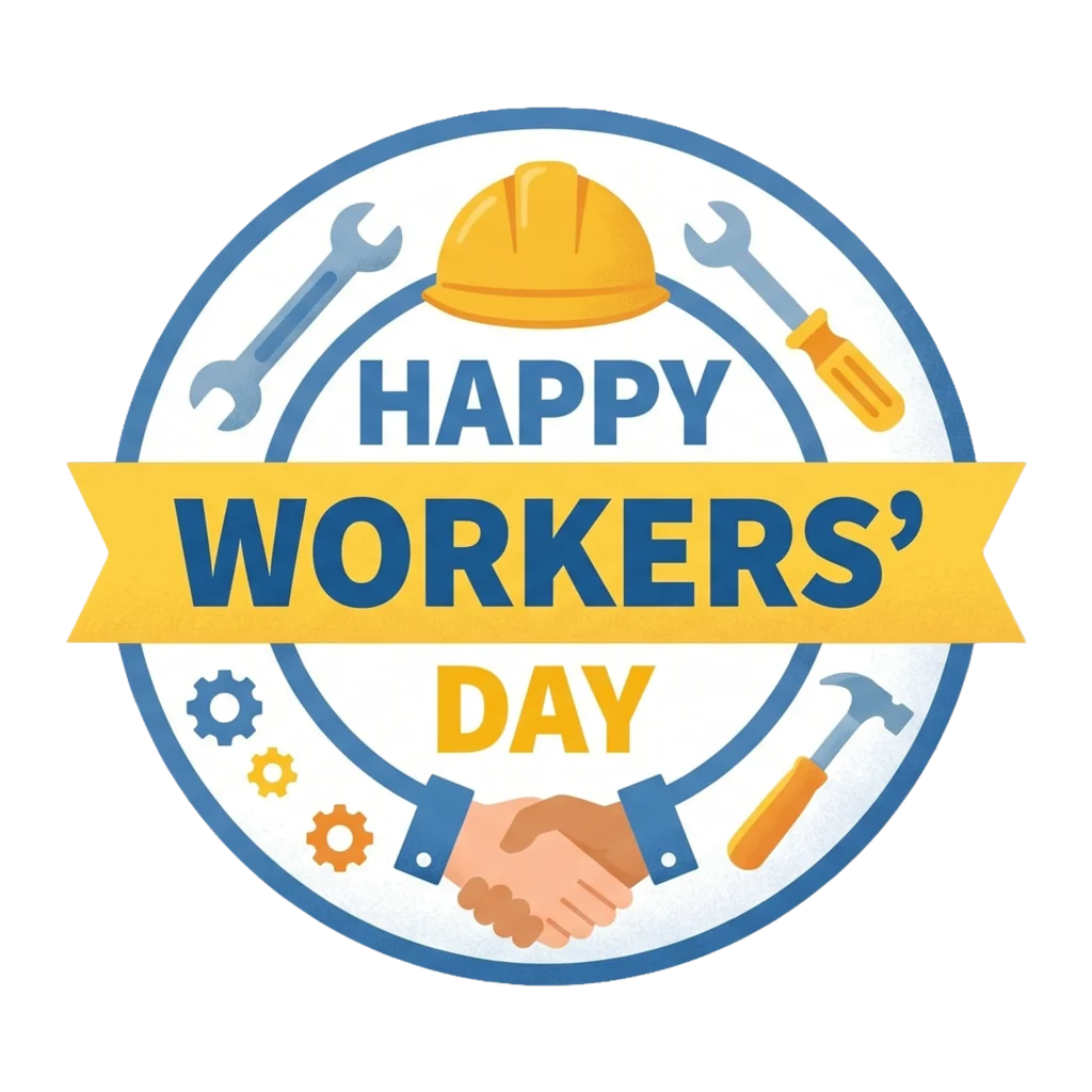 Professional Workers Day Badge PNG